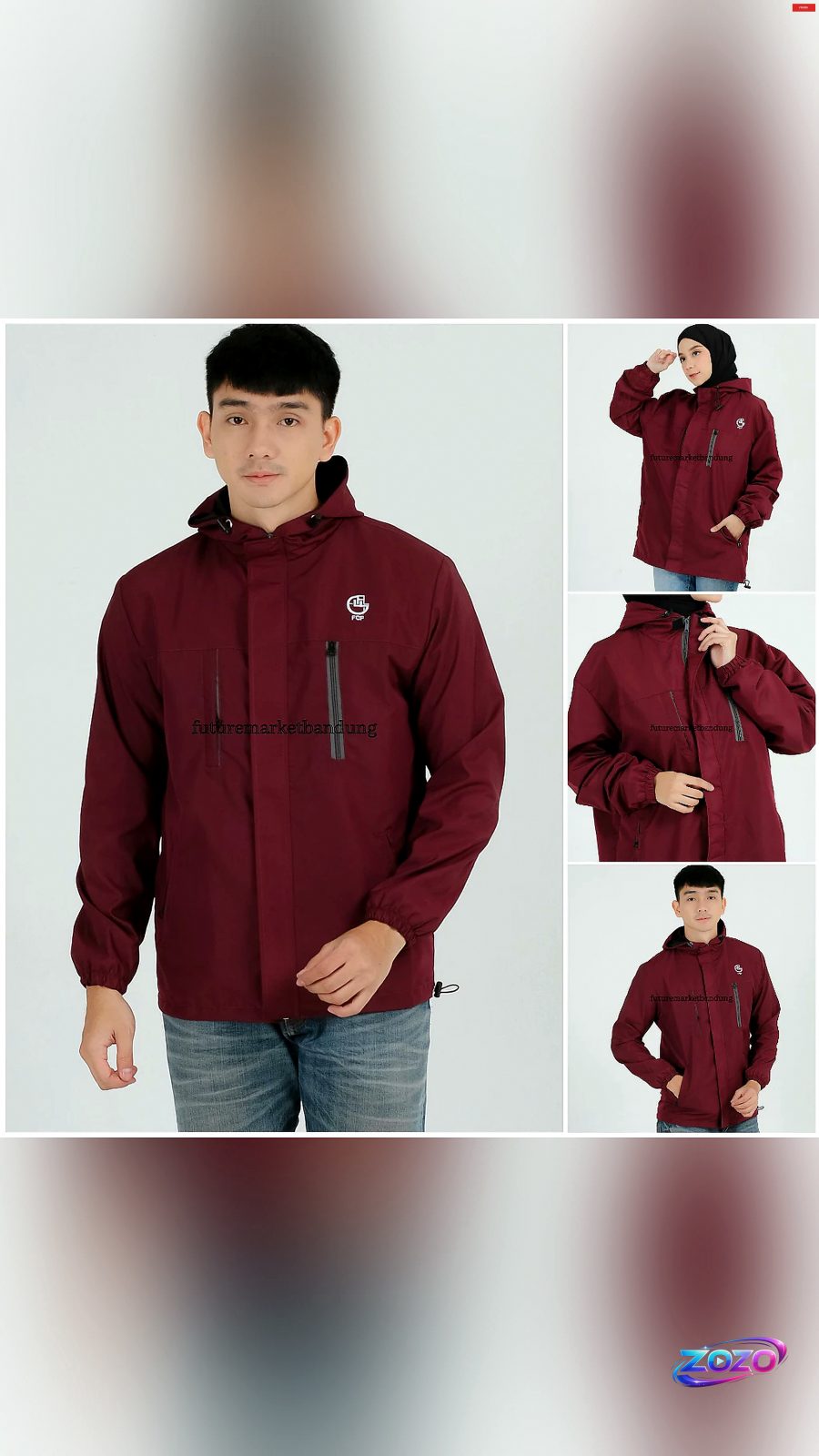Jaket Original Pria Wanita Terbaru: Taslan RJN Waterproof Premium Kualitas Distro