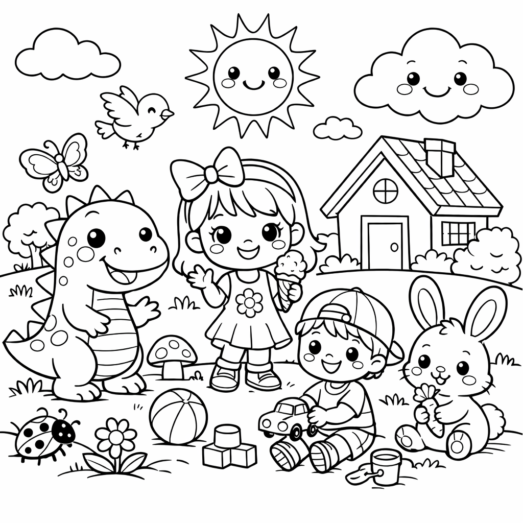 Happy Kids Playing Together: Inspiring Childhood Memories